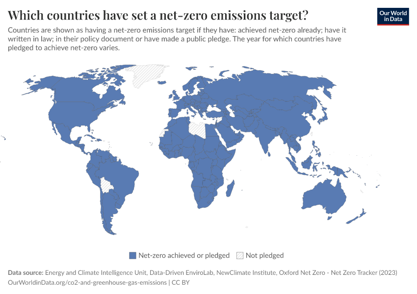 A thumbnail of the "Which countries have set a net-zero emissions target?" chart
