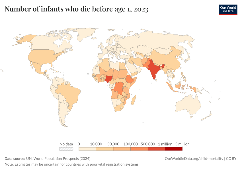 A thumbnail of the "Number of infant deaths" chart