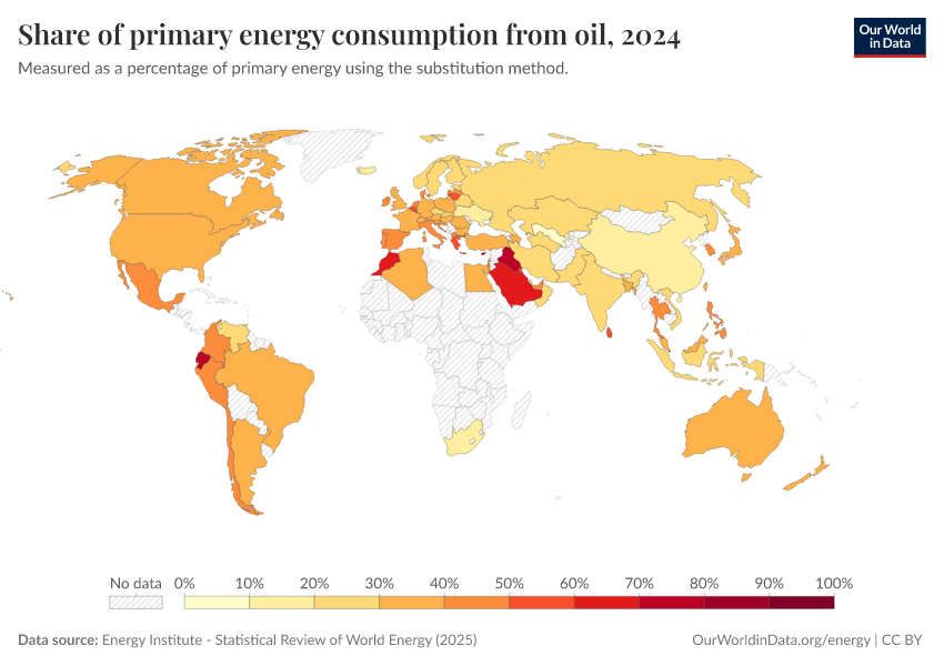 A thumbnail of the "Share of primary energy consumption from oil" chart