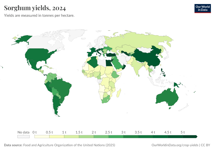 A thumbnail of the "Sorghum yields" chart